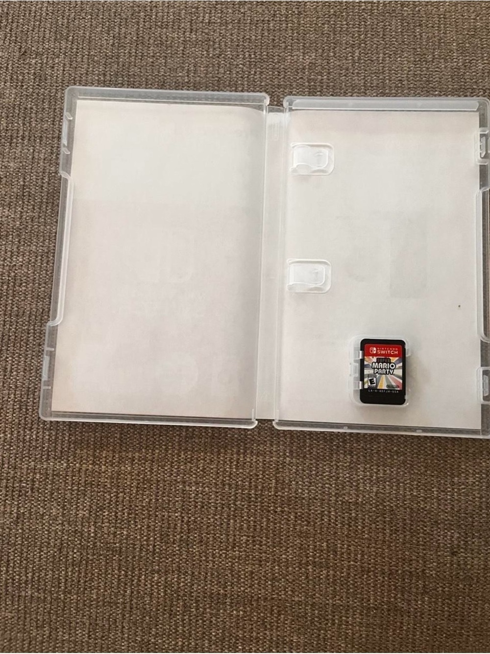 Nintendo Red, Black and White Game Cartridge with Clear Storage Case
